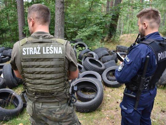 Policjanci i strażnicy leśni zatrzymali złodziei drewna oraz pijanego kierowcę 