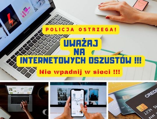 Policjanci ostrzegają przed oszustami internetowymi