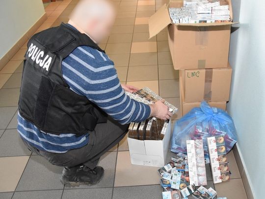 Policjanci zabezpieczyli ponad 28,5 tysięcy nielegalnych papierosów 