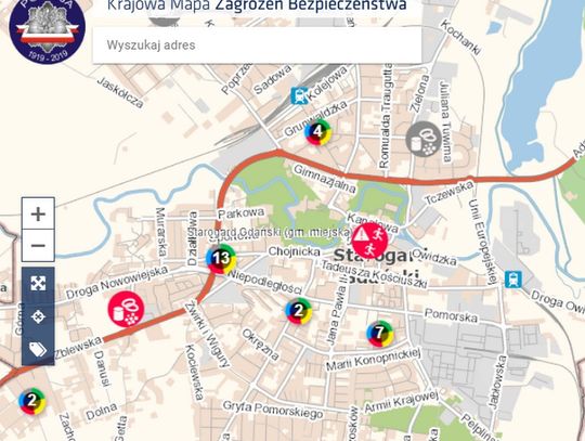 Policjanci zachęcają do korzystania z Krajowej Mapy Zagrożeń