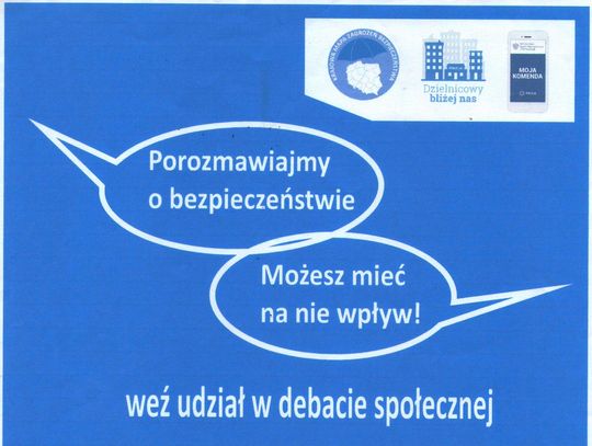 Policjanci zapraszają na debatę społeczną