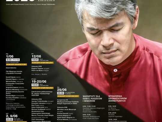 Polska Filharmonia Bałtycka im. Fryderyka Chopina w Gdańsku zaprasza na koncerty symfoniczne i wydarzenia w czerwcu 2026