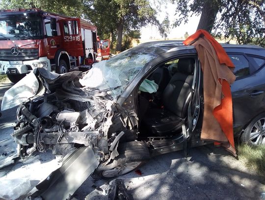 Poważny wypadek w Zelgoszczy. Rannych przetransportowano do szpitala 