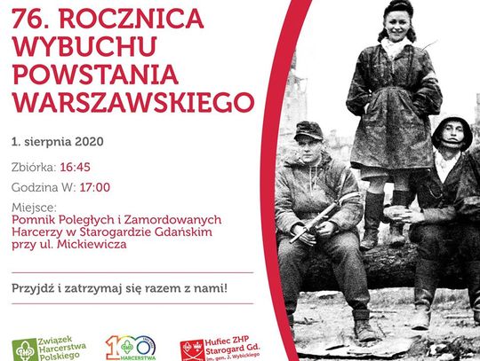 Powstanie Warszawskie – bój o wolną Polskę. 76. Rocznica Wybuchu Powstania Warszawskiego