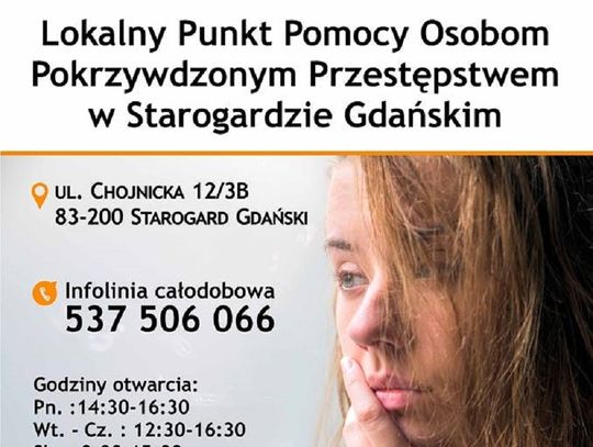 Punkt Pomocy Poszkodowanym Przestępstwem dla mieszkańców powiatu starogardzkiego już działa 