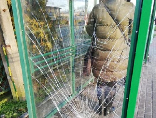 Rozbił szybę na przystanku i odjechał autem. Sprawcę namierzył operator miejskiego monitoringu 