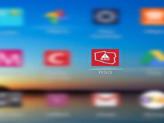 RSO ostrzega na ekranach telefonów 