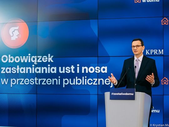 Rząd przedłużył ograniczenia związane z epidemią. Od 16 kwietnia obowiązkowe zakrywanie nosa i ust w miejscach publicznych! 