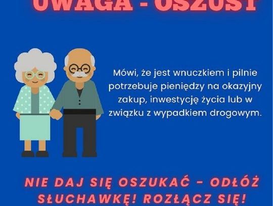 Seniorze nie daj się oszukać! Przestępcy wykorzystują różne metody, by wyłudzić pieniądze