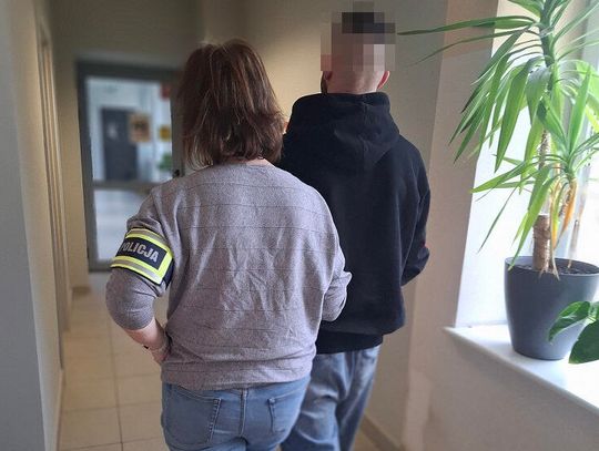 Sprawca kradzieży rozbójniczej zatrzymany przez policjantów