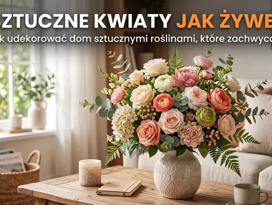 Sztuczne kwiaty bez więdnięcia - gdzie na Kociewiu zaopatrzyć się w dekoracje na cały rok?