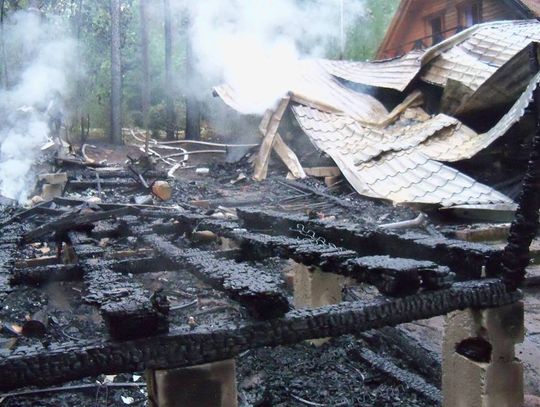 Tragiczny pożar. W domku letniskowym znaleziono ciało kobiety 