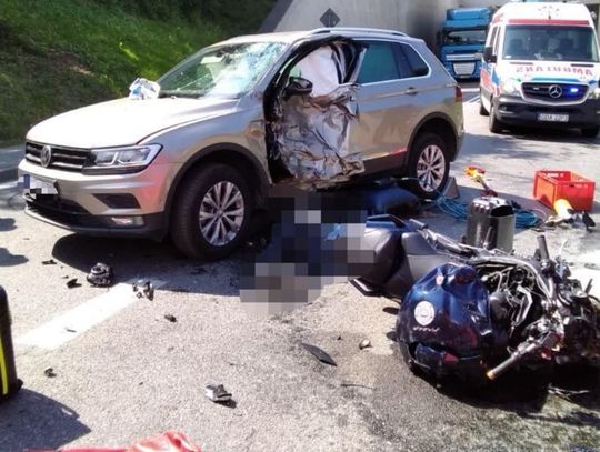 Tragiczny wypadek w Tczewie. Motocyklista zginął na miejscu 