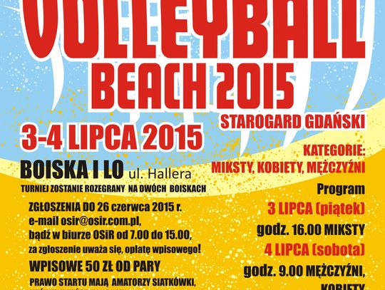 Turniej siatkówki plażowej - volleyball beach 2015