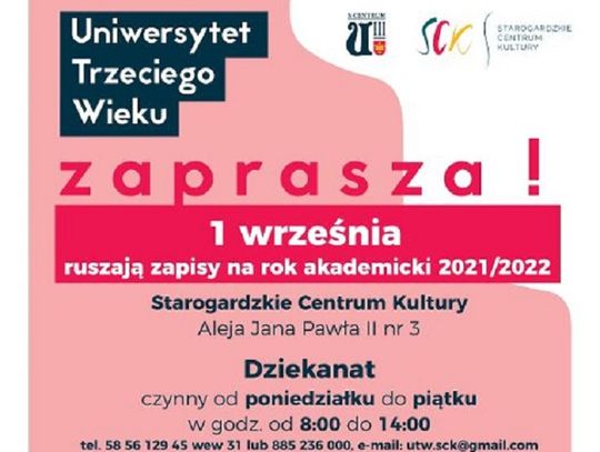 Uniwersytet Trzeciego Wieku. Ruszają zapisy na rok akademicki 2021/2022