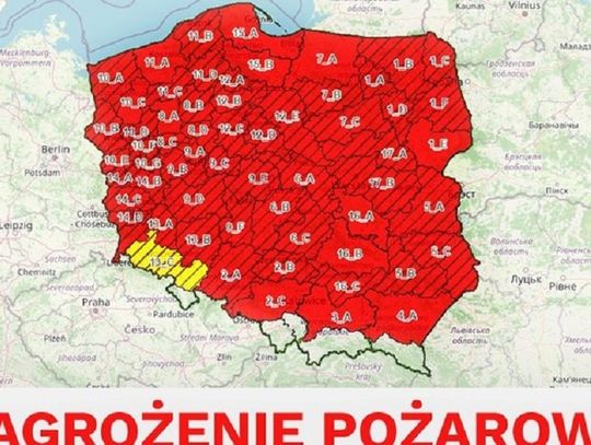 UWAGA! Bardzo wysokie zagrożenie pożarowe w lasach na Kociewiu!