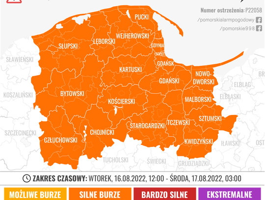 UWAGA! Dziś możliwe silne burze, nawalny deszcz i porywisty wiatr