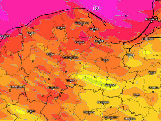 UWAGA! Nadciąga wichura. Synoptycy ostrzegają przez silnym wiatrem, wysokim ciśnieniem i opadami deszczu ze śniegiem 