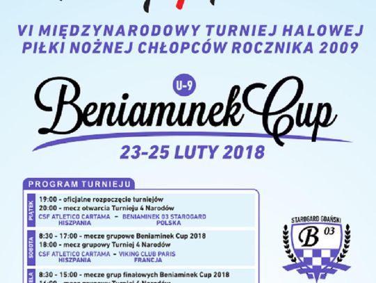 VI Międzynarodowy Turniej Piłki Nożnej Beniaminek Cup 2018