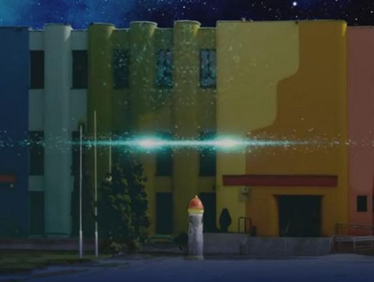 Video Mapping na budynku SCK