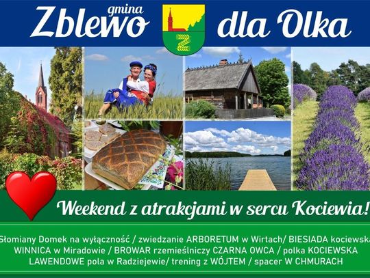 Weekend pełen atrakcji w gminie Zblewo - razem dla Oleczka 