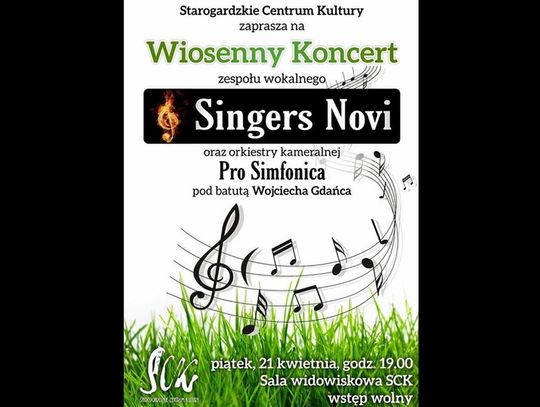 Wiosenny koncert zespołu „Singers Novi” z orkiestrą „Pro Simfonica” 