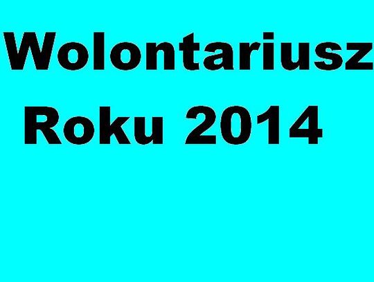 Wolontariusz Roku 2014 - doceńmy pracę prawdziwych społeczników 