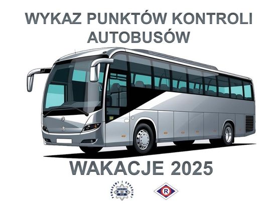 Wykaz punktów kontroli autobusów - wakacje 2025