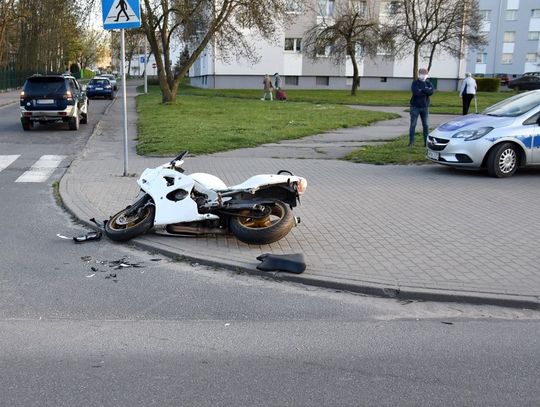  WYPADEK: Motocyklista trafił do szpitala. Policja apeluje: Uwaga na jednoślady!