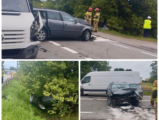 Wypadek z udziałem trzech pojazdów! DK 22 zablokowana!