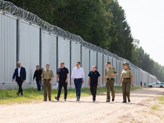 Zakończenie budowy fizycznej części zapory na granicy polsko-białoruskiej 