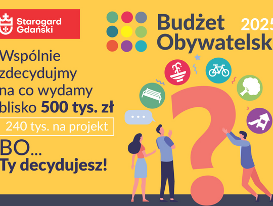 Zakończył się etap wstępnej weryfikacji wniosków do Budżetu Obywatelskiego 2025