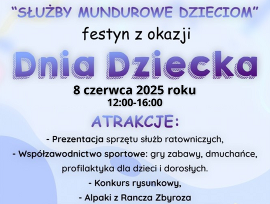 Zaproszenie na festyn z okazji Dnia Dziecka