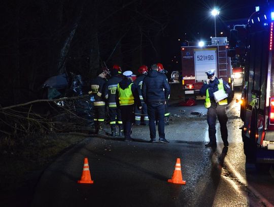 ZDJĘCIA: Poważny wypadek! Kierowca zmarł na miejscu, droga zablokowana