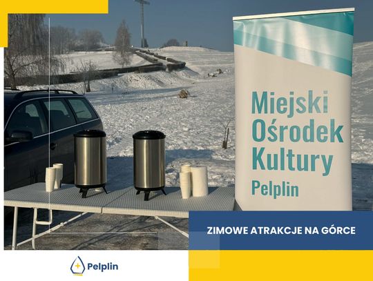 Zimowe atrakcje na Górze Papieskiej w Pelplinie. Ciepła herbata i ognisko z kiełbaskami!
