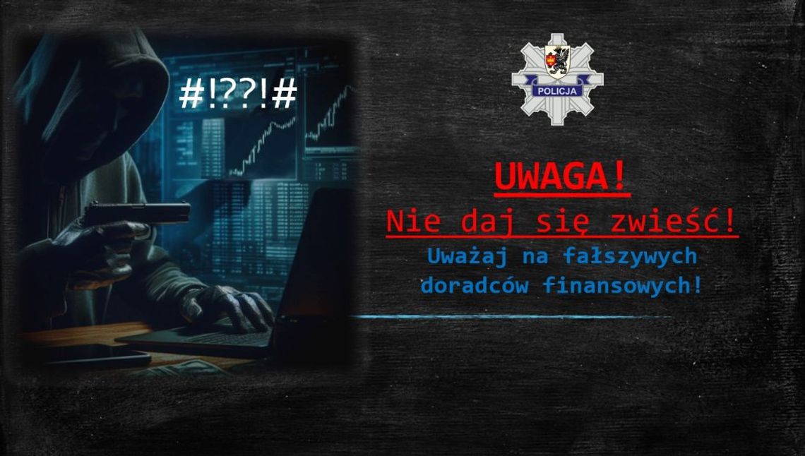 32-latek ze Starogardu stracił ponad 70 tys. złotych. Policja ostrzega przed fałszywymi doradcami finansowymi
