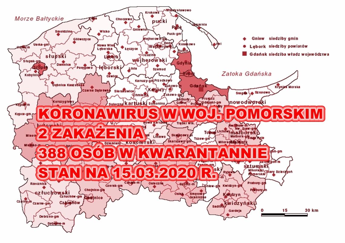 Aktualne informacje o koronawirusie w województwie pomorskim. Dwie zakażone osoby