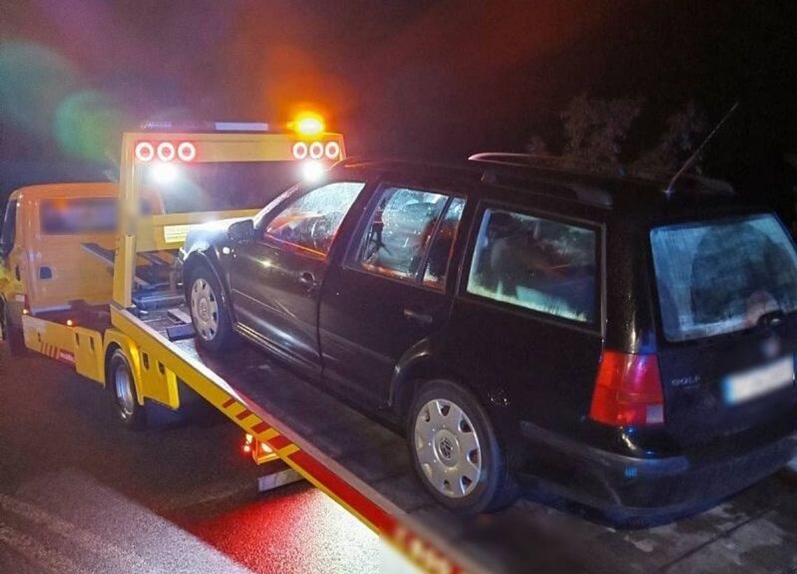 Bez uprawnień za kierownicą – nocna kontrola zakończona odholowaniem auta