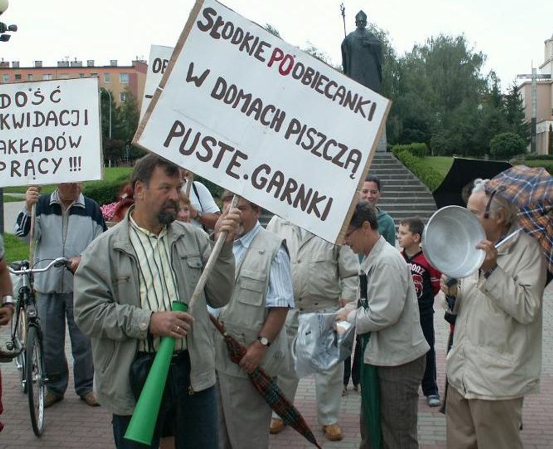 Chcą chleba i pracy - Marsz Pustych Garnków także w Starogardzie