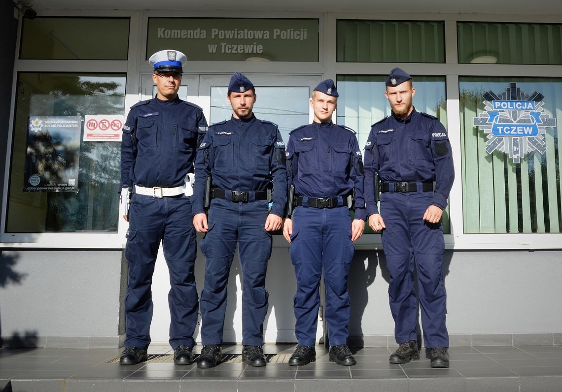 Cztery osoby spełniły swoje marzenie o służbie w niebieskim mundurze