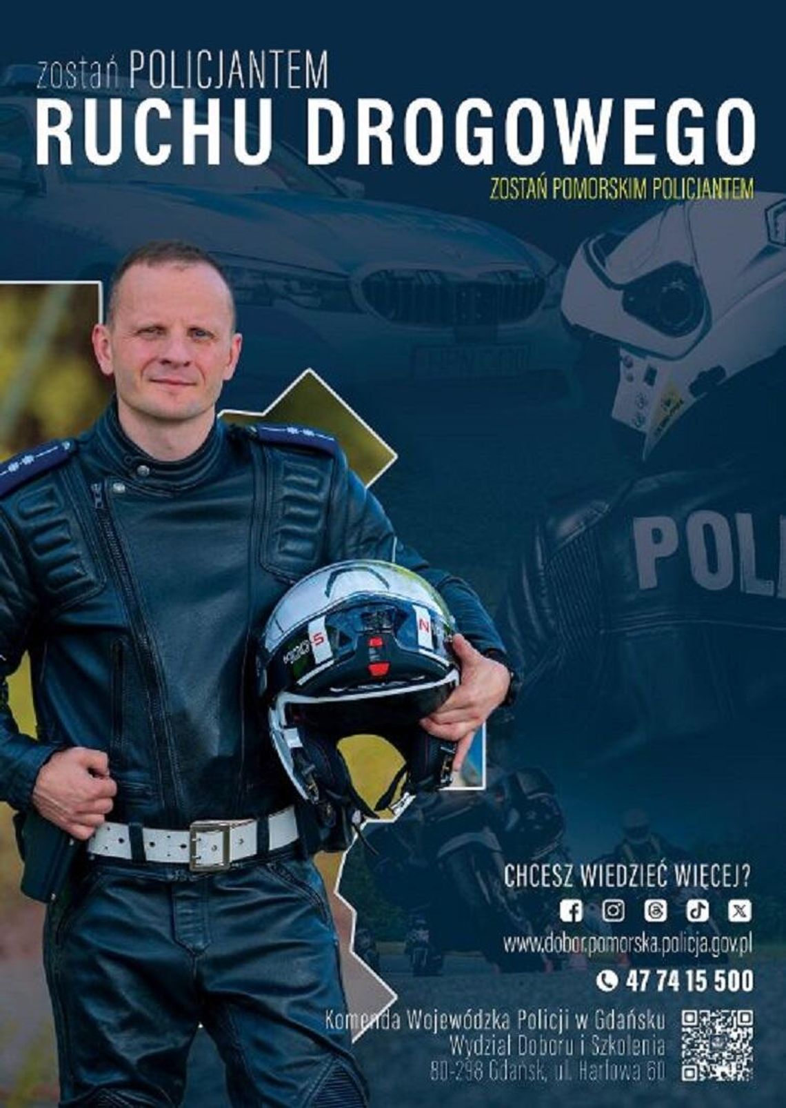 Czy wiesz, że służąc w Policji możesz zostać policjantem ruchu drogowego?