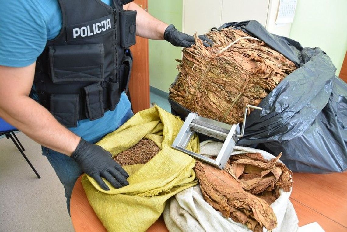 FILM: Policjanci przejęli 23 kilogramy tytoniu! Skarb Państwa mógł stracić nawet 11 tysięcy złotych