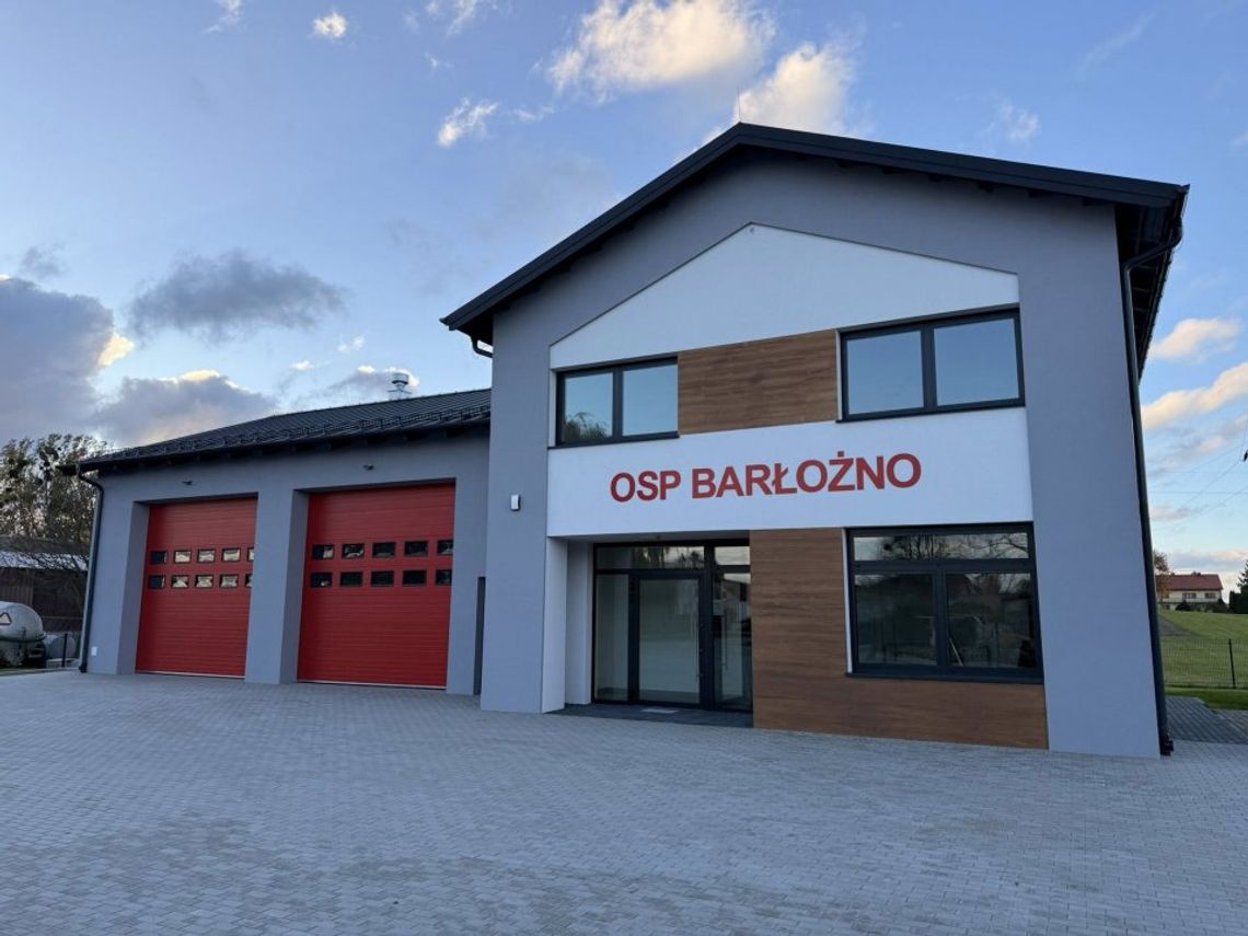 [FOTO] Nowa remiza OSP w Barłożnie już gotowa!