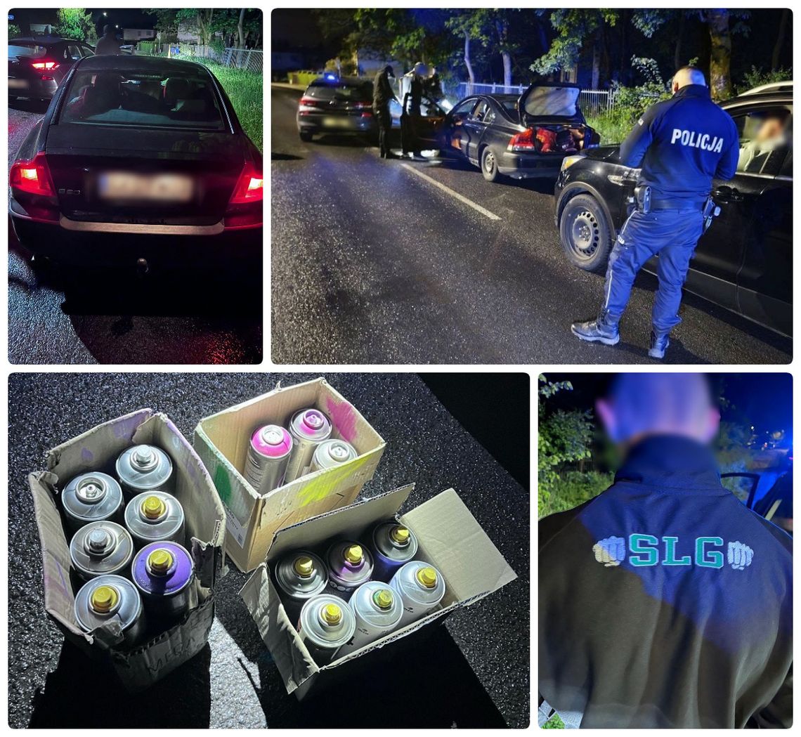 [FOTO] Pseudokibice nie zdążyli – szybka reakcja policjantów zapobiegła wandalizmowi