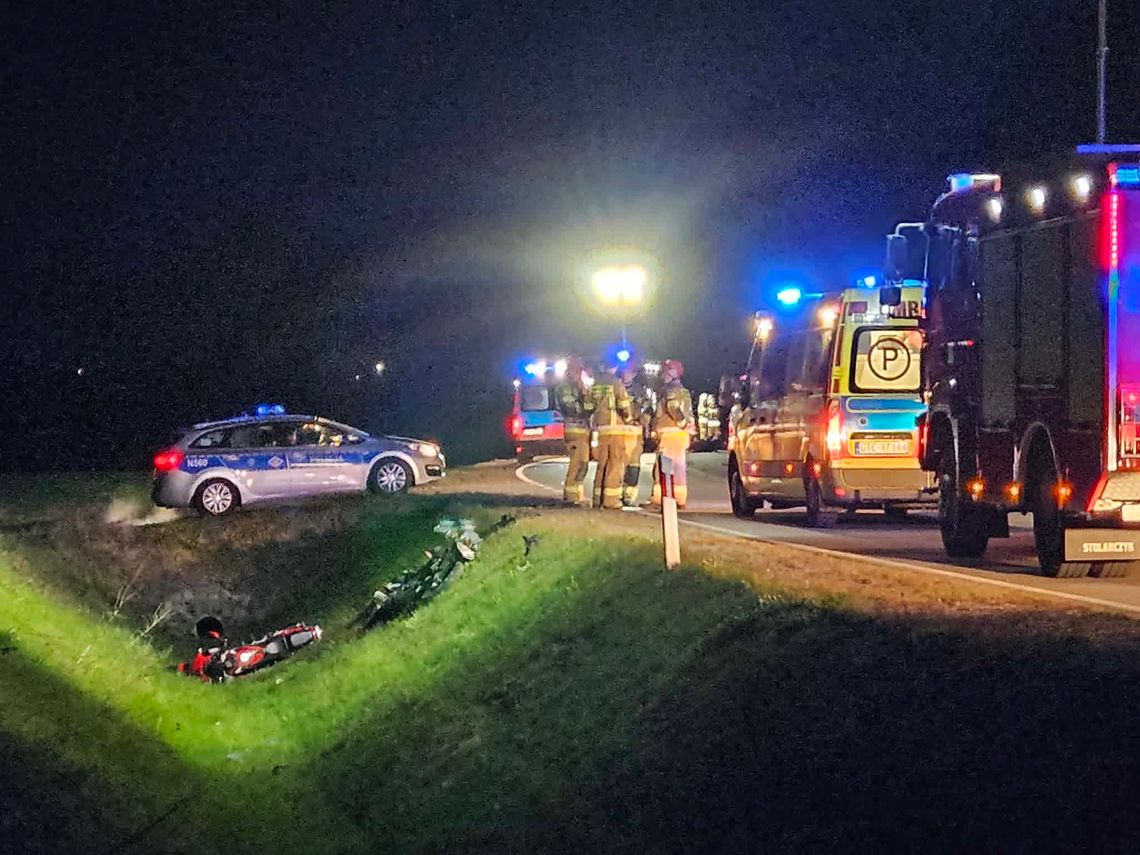 [FOTO] Wracamy do poważnego wypadku motocyklistów na DW 222