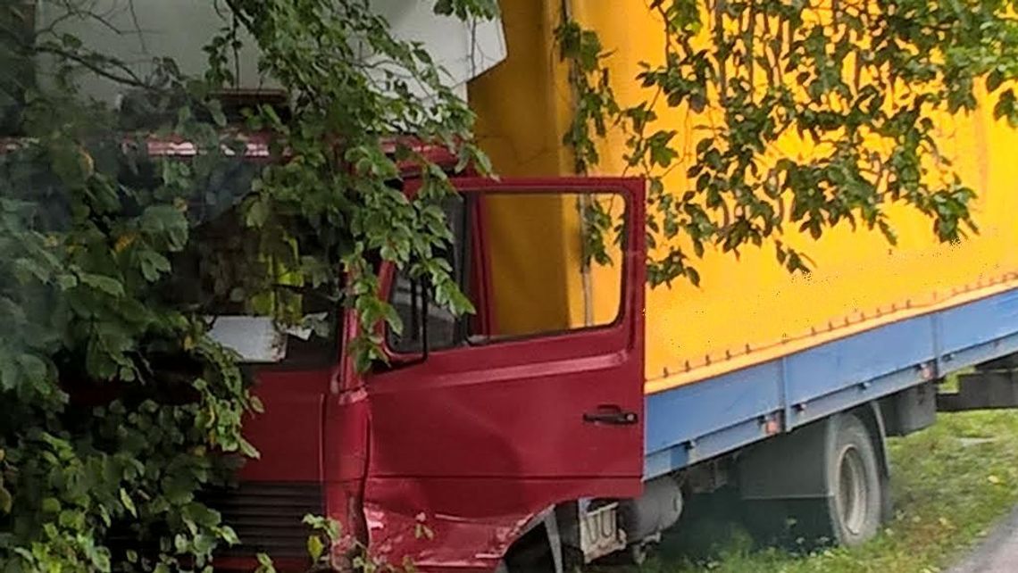 FOTO: Wypadek na drodze wojewódzkiej 222 w pobliżu miejscowości Trzcińsk. FOTO: Wypadek na drodze wojewódzkiej 222 w pobliżu miejscowości Trzcińsk.