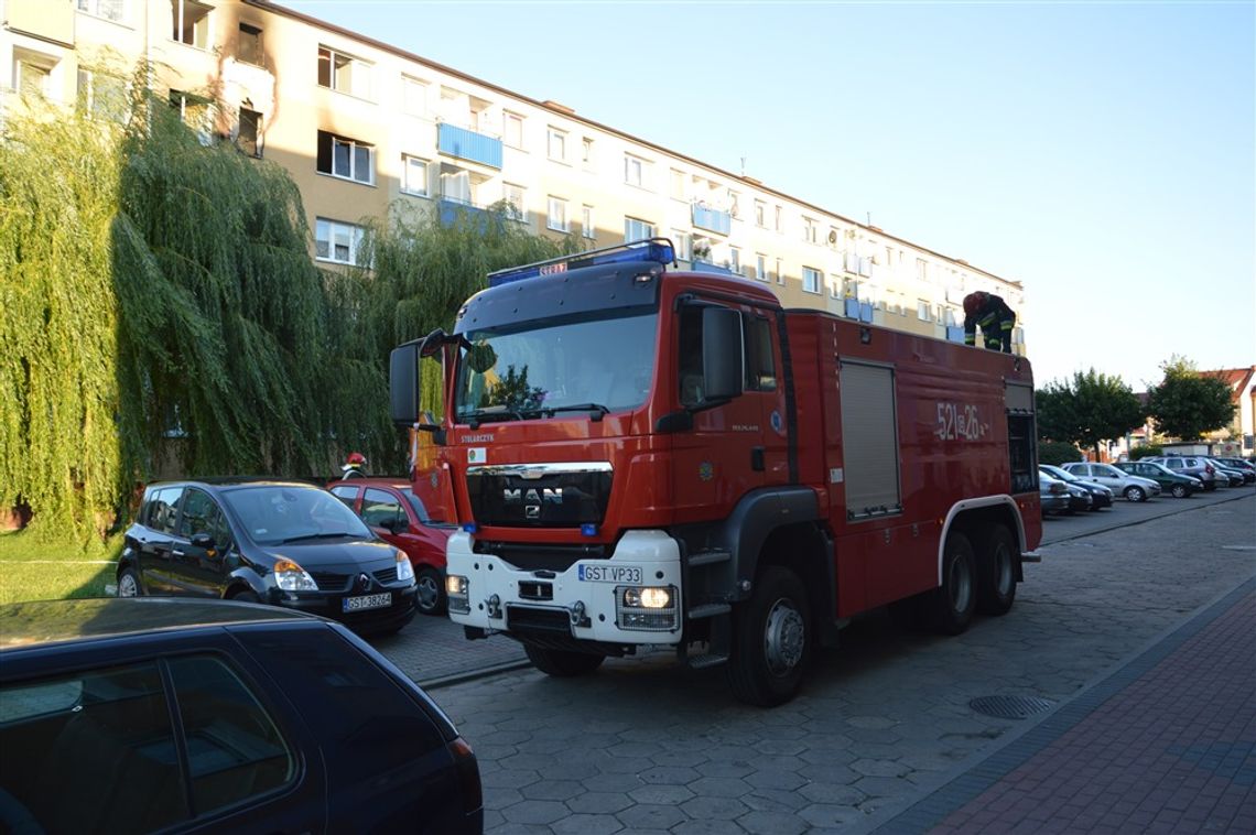 Groźny pożar na osiedlu Kopernika