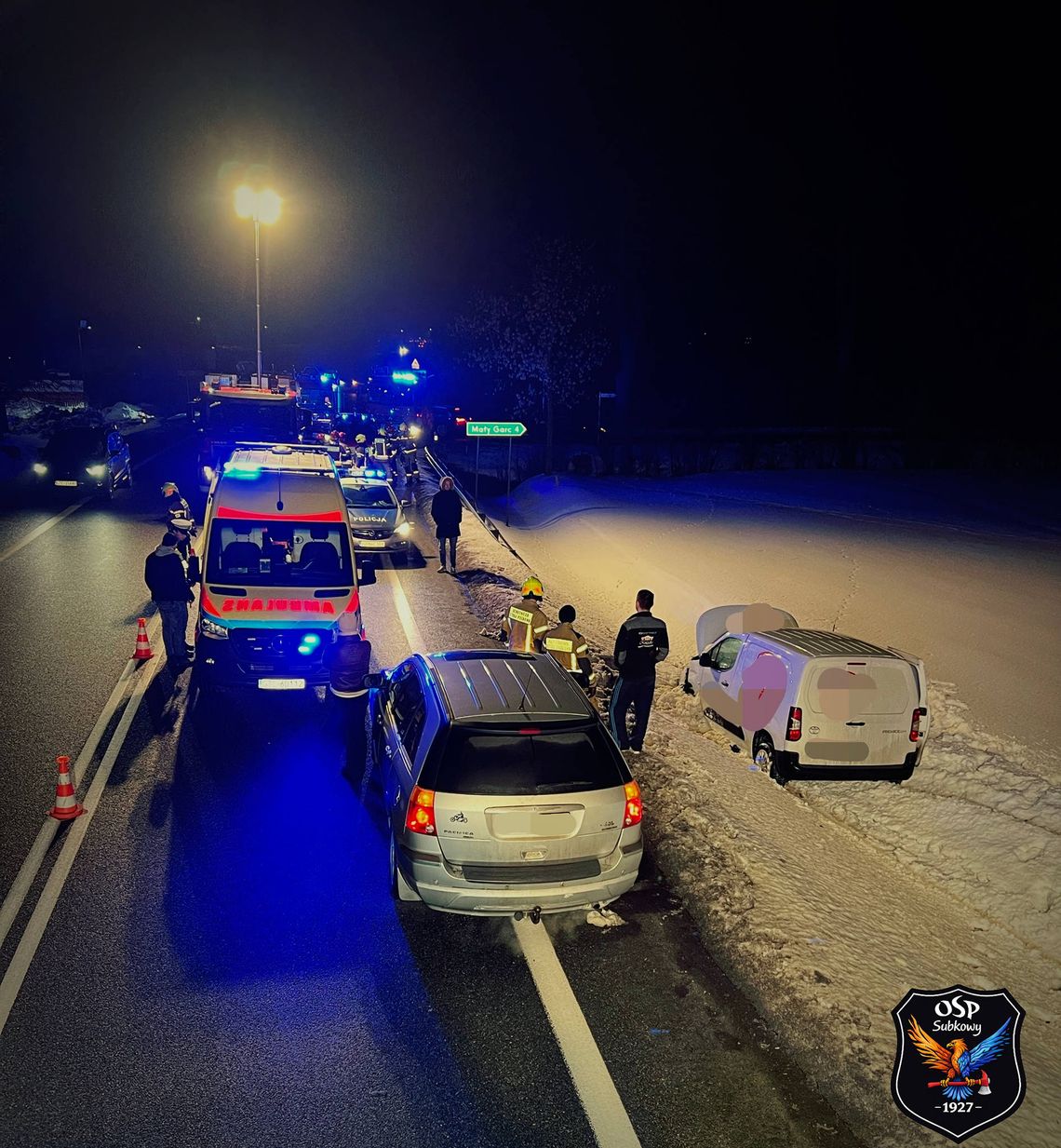 Groźny wypadek na DK91 w Subkowach. Jedna osoba trafiła do szpitala Groźny wypadek na DK91 w Subkowach. Jedna osoba trafiła do szpitala