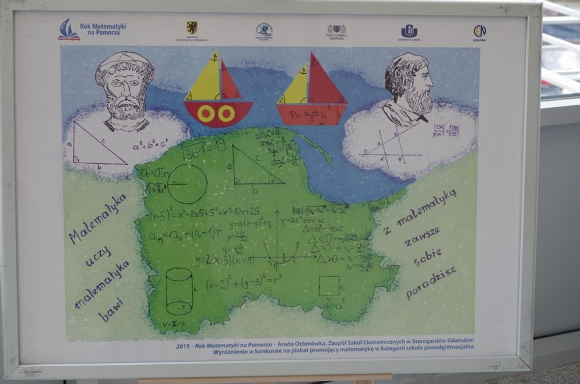 I i II miejsce w konkursie na plakat promujący matematykę