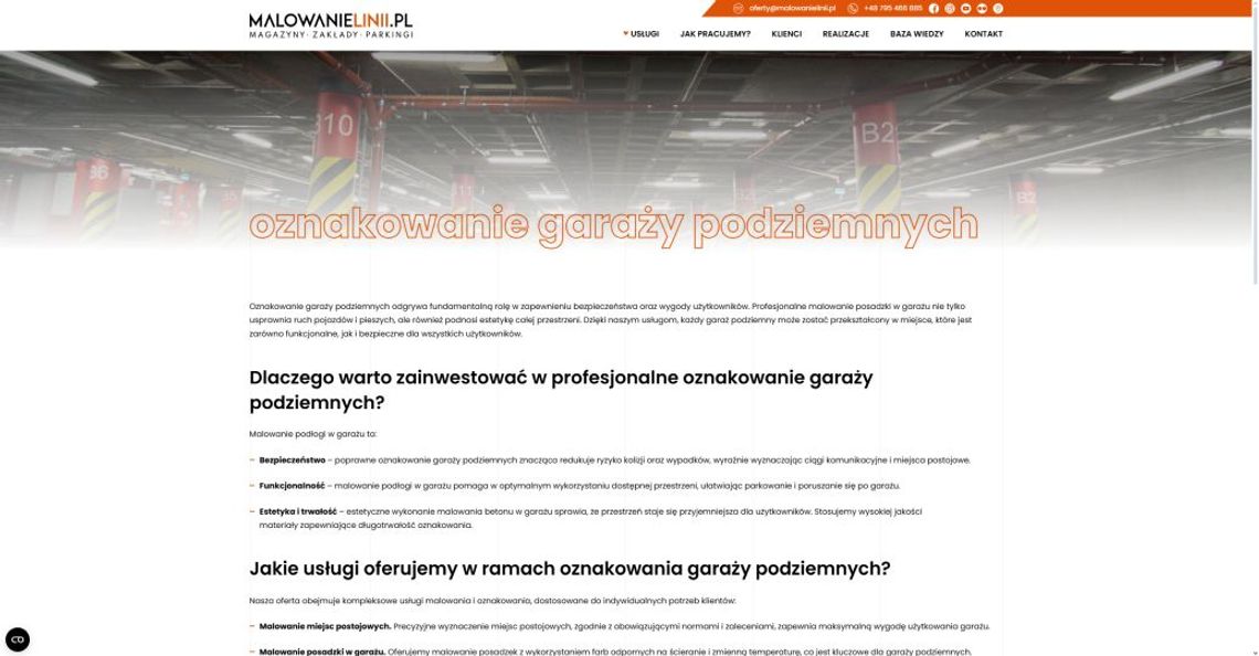 Jakie oznakowanie garaży podziemnych zwiększa bezpieczeństwo użytkowników?
